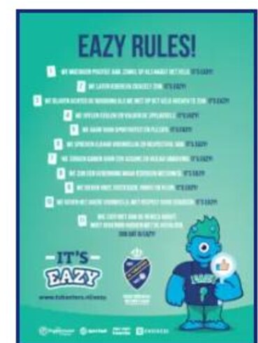 Overzichtsposter met een lijst van alle EAZY-regels die op de andere posters staan.